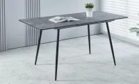 Set Masă Living Extensibilă KJT546 Gri cu 4 Scaune KJC37 Gri 1