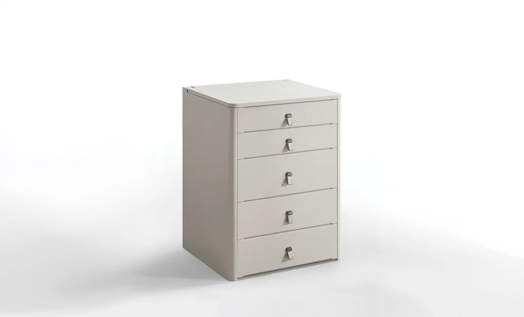 Măsuță Toaletă T658-4 Gri cu 3 culori LED și Oglindă 2