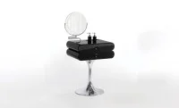 Măsuță Toaletă T660-2 Neagră cu 3 culori LED și Oglindă 1