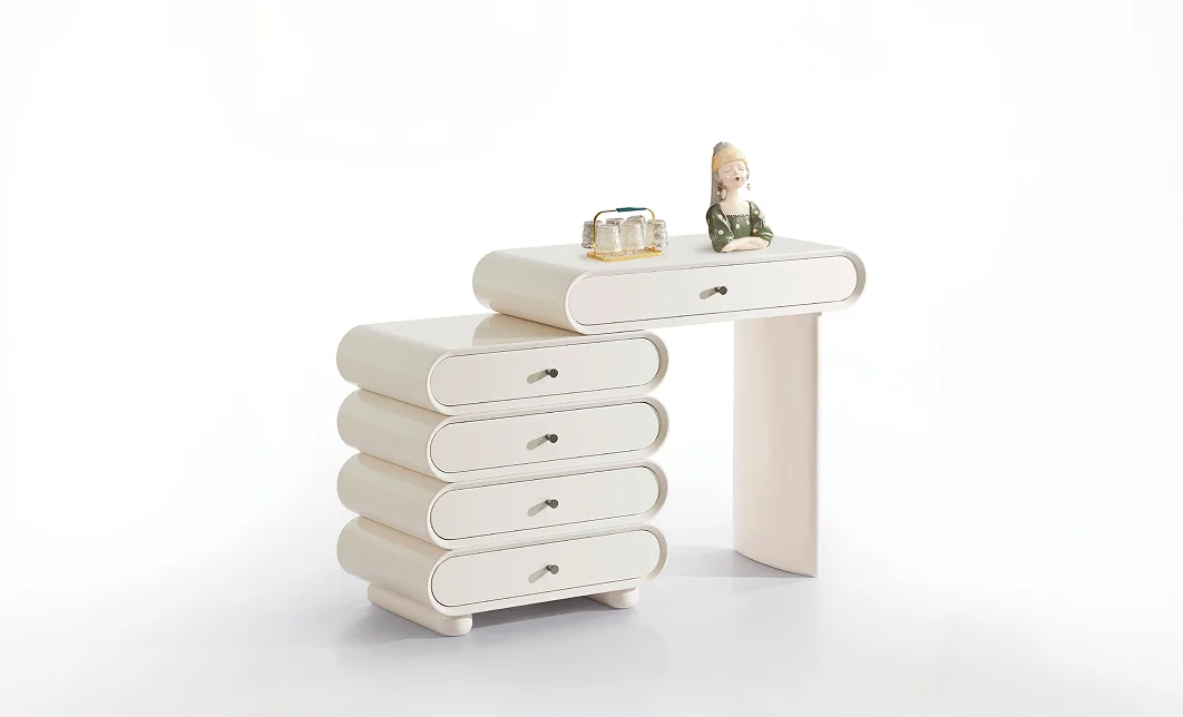 Măsuță Toaletă T668-5 Albă Extensibilă 1