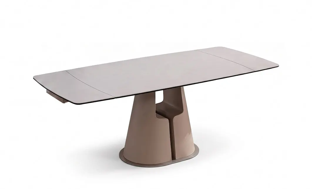 Masă Living Extensibilă Blat Ceramic Bej CT132