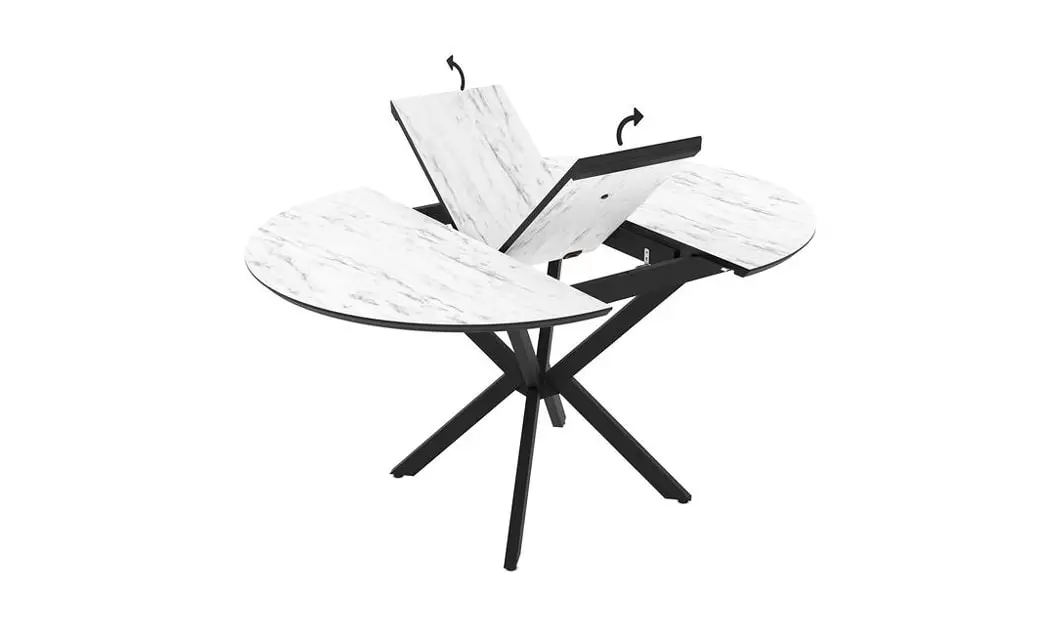 Masa Living Extensibila Dobok 110 cm Alb