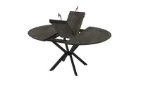 Set Masă Living Extensibilă Dobok Gri cu 4 Scaune KJC176 Bej 2