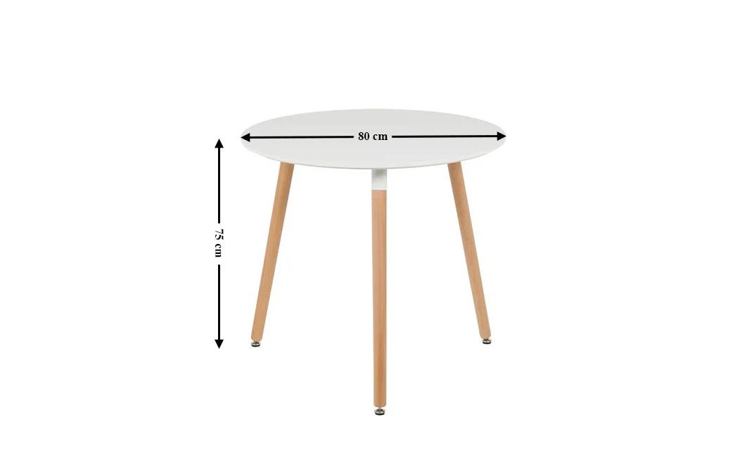 Masa Rotunda DT17 Alba 1