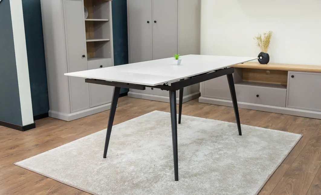 Masa Living Extensibilă Blat Ceramic DTM0101CS, Bej 3