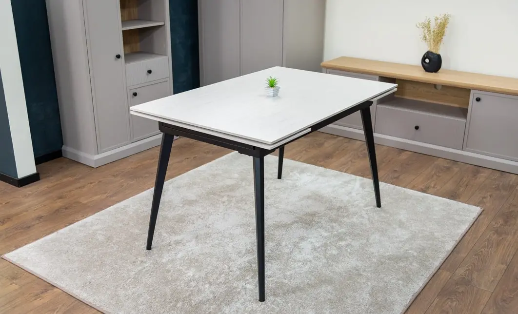 Masa Living Extensibilă Blat Ceramic DTM0101CS, Bej 5