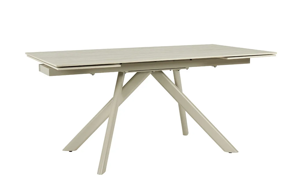 Set Masă Living Extensibilă Setul de masă extensibilă DTM0107CS Bej cu 6 scaune DCM0108CS Gri Deschis 3