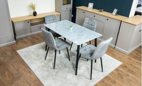 Set Masă Living cu 4 Scaune KJD6314 Gri