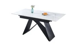 Masa Living  Extensibila Blat Ceramic Alb KJT417