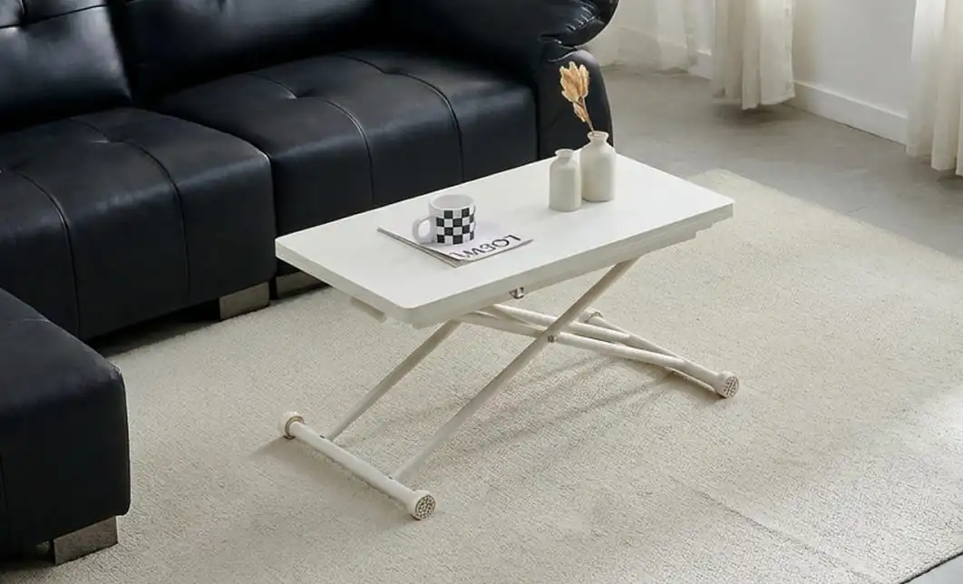 Masă Living Extensibilă KJT5401 cu Alb