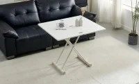 Masă Living Extensibilă KJT5401 cu Alb 1