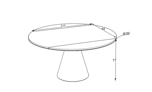 Masă Living Extensibilă Yandan 150