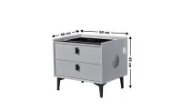 Noptieră Smart Multifuncțională KJ106 Gri