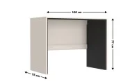 Masă Birou Prime BIU100, Cashmir / Negru