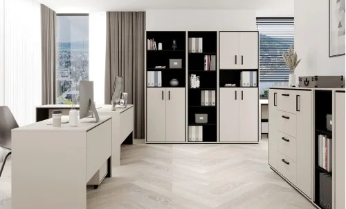 Masă Birou Prime BIU120 60, Cashmir / Negru