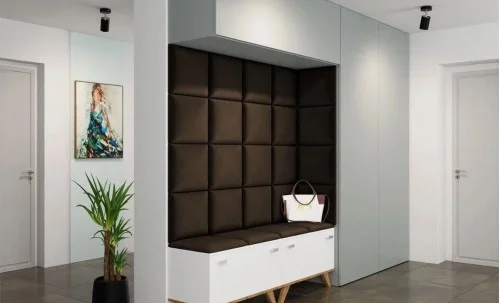 Panou tapitat pentru perete, 30x30 cm, Manila04