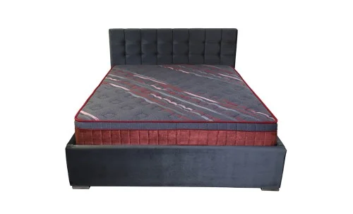 Pat Claudia Gri  cu somiera pal 140x200 cm