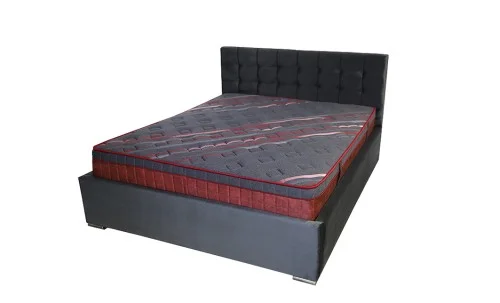 Pat Claudia Gri  cu somiera pal 140x200 cm