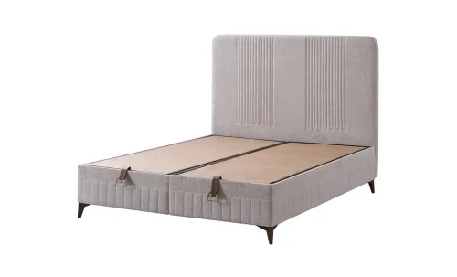 Set Pat Tapițat cu Saltea Vogue și Somieră Rabatabilă 160x200