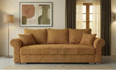 Canapea Extensibilă Ariana Bonell Mini, Galbenă