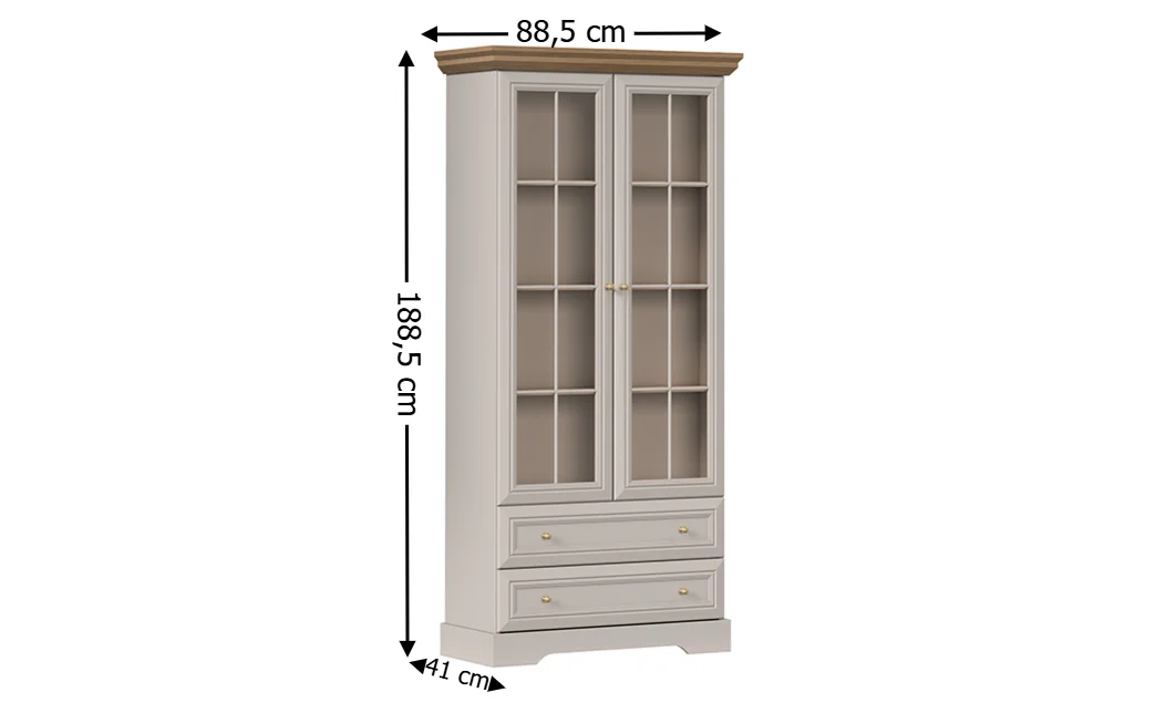Vitrină Kora KRW2 Cashmir 2D 2DR 1