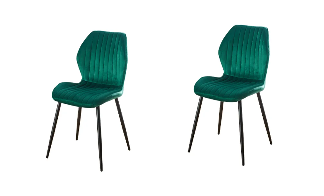 Set 2 Scaune Living Tapițate KJC104 Verzi
