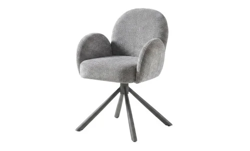 Set Masă Living DTM0408 Extensibilă cu 6 Scaune DCM0518 AS Gri