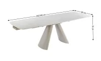Masa Living Extensibila Bej DTM0408 1