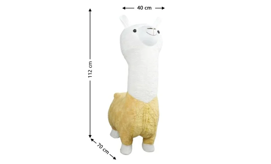 Taburet Alpaca KJP4336, Galben Taburet Alpaca KJP4336, Galben 2