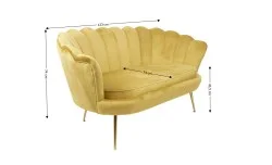 Canapea Marbella KJL2130, Galben