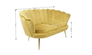 Canapea Marbella KJL2130, Galben