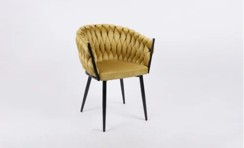 Scaun Living Tapitat KJC11 Mustar