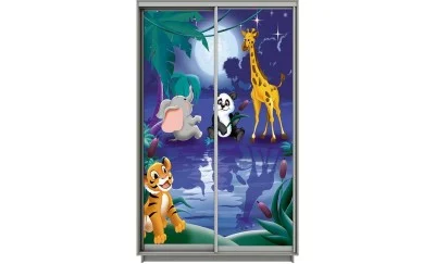 Dulap Print 2 Usi 734, L160 x H220 x A45