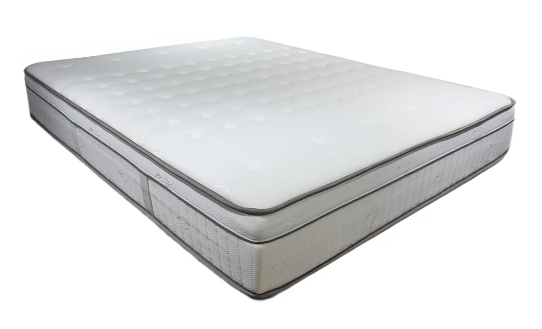 Set Pat Tapitat cu Saltea Bella Grey 140x200