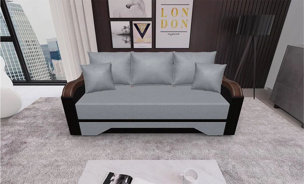 Canapea Extensibilă Bianca, Gri, ciocolata