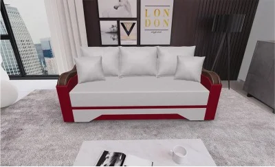 Canapea Extensibilă Bianca Bej/Rosu - Fresh 1 Fresh 8