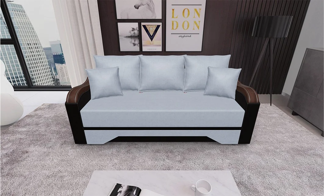 Canapea Extensibilă Bianca, Argintiu