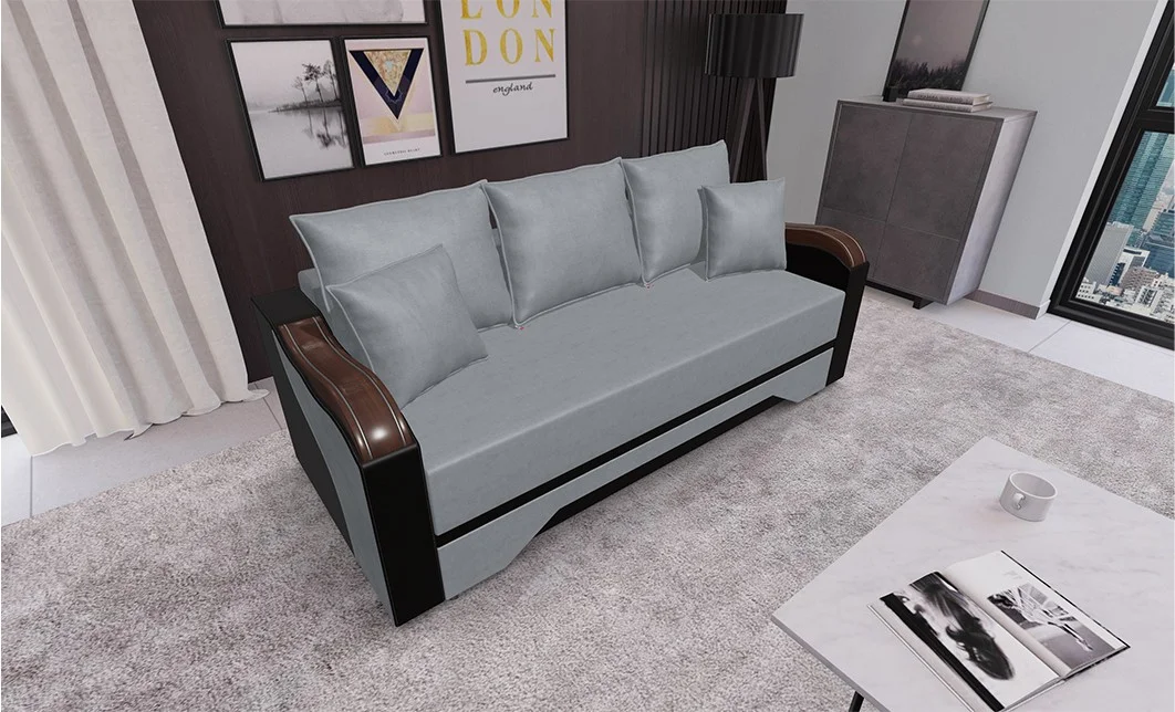 Canapea Extensibilă Bianca, Gri, ciocolata 1