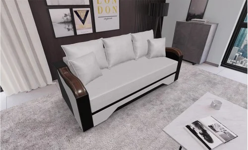 Canapea Extensibilă Bianca, Crem