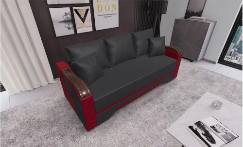 Canapea Extensibilă Bianca, Gri inchis