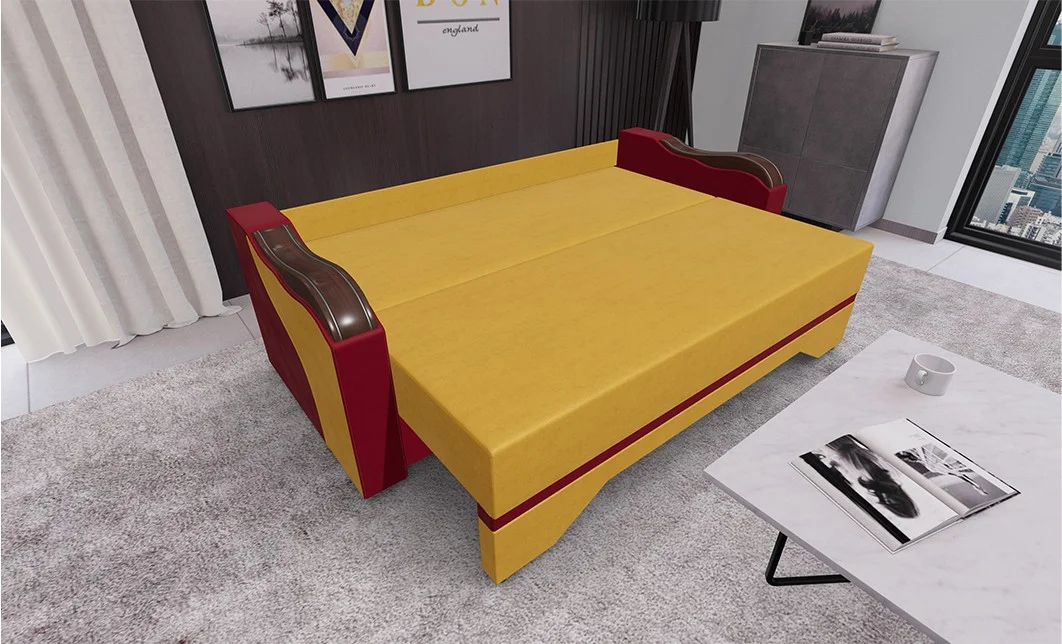 Canapea Extensibilă  Bianca Galben/Rosu - Fresh 37 Fresh 8 2