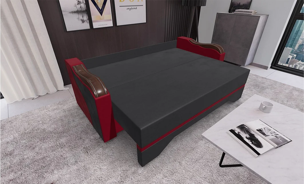 Canapea Extensibilă Bianca, Gri inchis 2