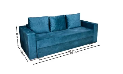 Canapea Extensibilă Vegas Memory Mini Albastră - Mexico 140