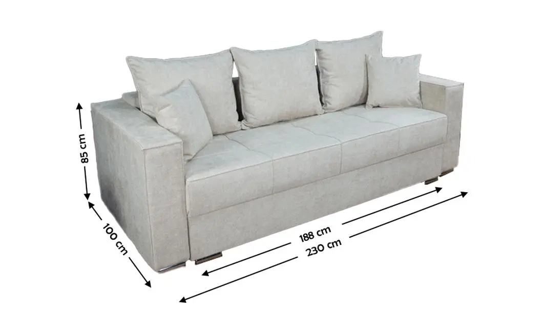 Canapea Extensibilă Claudia Bonell Mini, Alb 1
