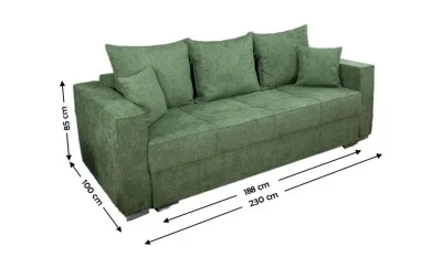 Canapea Extensibilă Claudia Bonell Mini Verde - Aragon 39