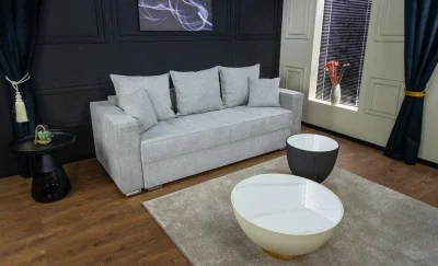 Canapea Extensibilă Claudia Bonell Mini, Gri deschis