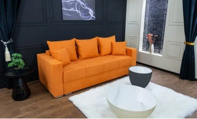 Canapea Extensibilă Claudia Bonell Max Portocalie - Nice Velvet 12