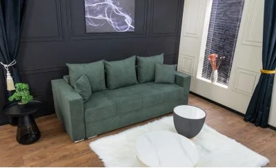 Canapea Extensibilă Claudia Memory Mini, Verde Brad