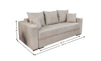 Canapea Extensibilă Claudia Memory Max, Bej