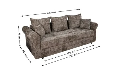 Canapea Extensibilă Elsa Memory Max, Maro